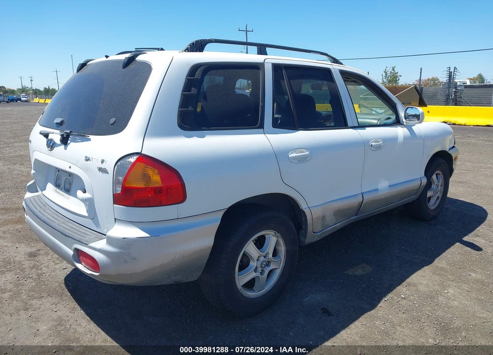 2004 HYUNDAI SANTA FE GLS VIN: KM8SC13D24U846273