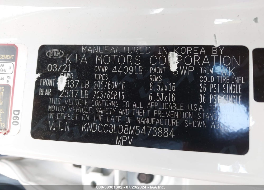 2021 KIA NIRO PLUG-IN HYBRID EX PREMIUM VIN: KNDCC3LD8M5473884
