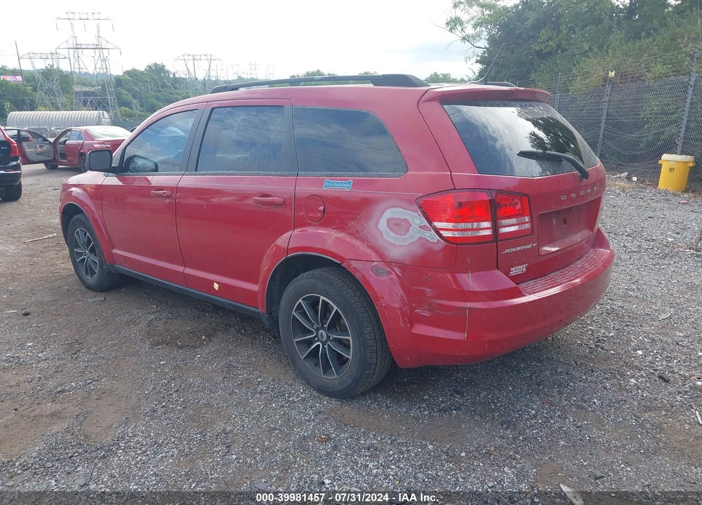 2018 DODGE JOURNEY SE VIN: 3C4PDCAB2JT276317