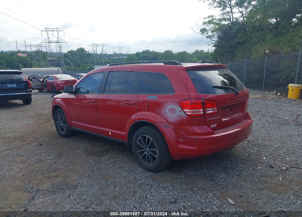 2018 DODGE JOURNEY SE VIN: 3C4PDCAB2JT276317