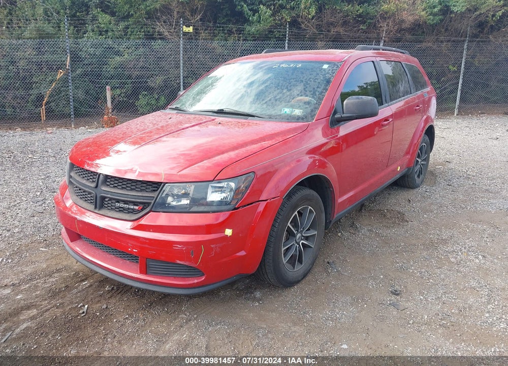 2018 DODGE JOURNEY SE VIN: 3C4PDCAB2JT276317