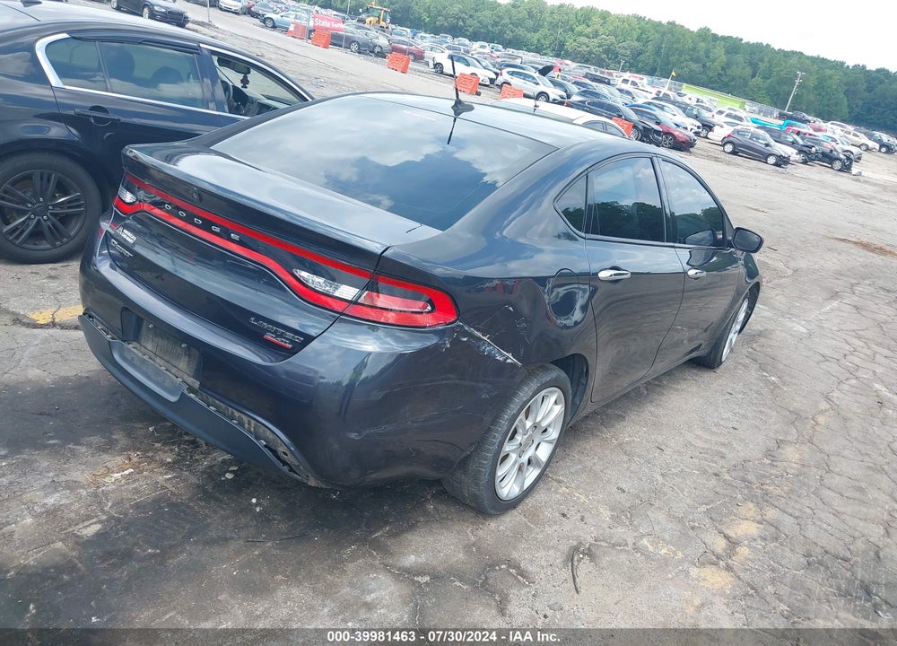 2014 DODGE DART LIMITED VIN: 1C3CDFCB0ED673165