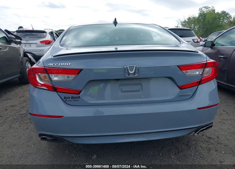 2022 HONDA ACCORD SPORT VIN: 1HGCV1F39NA053918