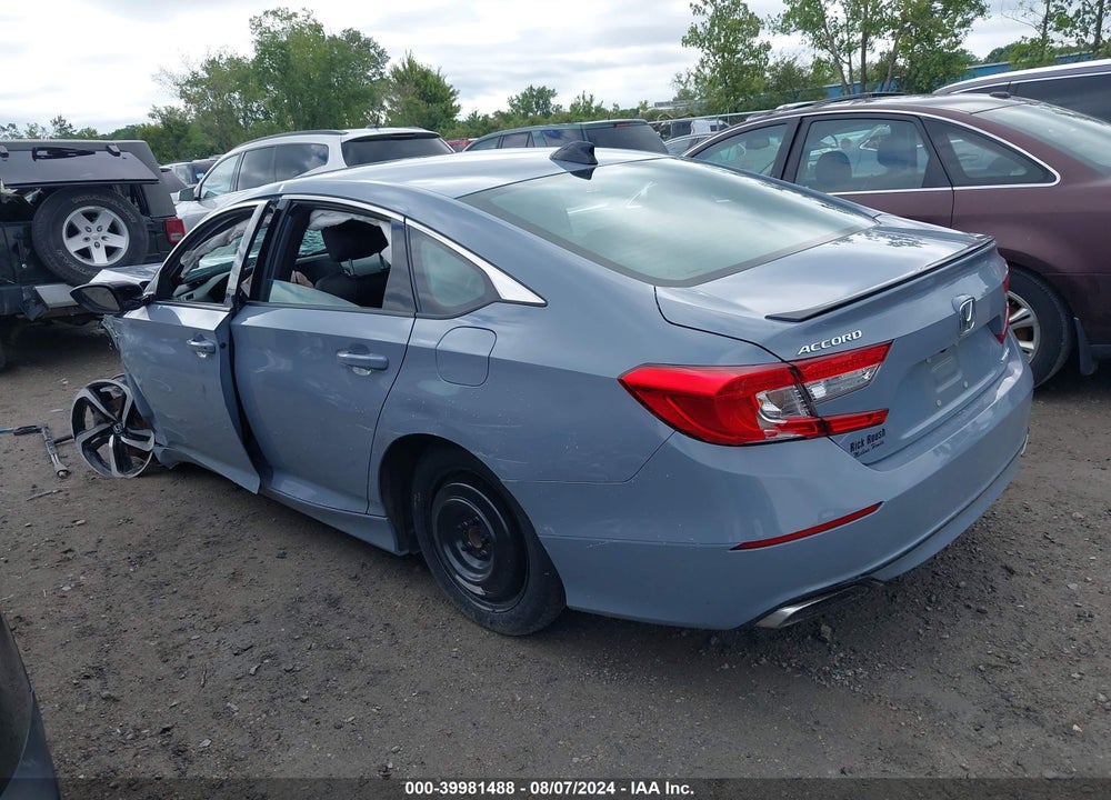 2022 HONDA ACCORD SPORT VIN: 1HGCV1F39NA053918