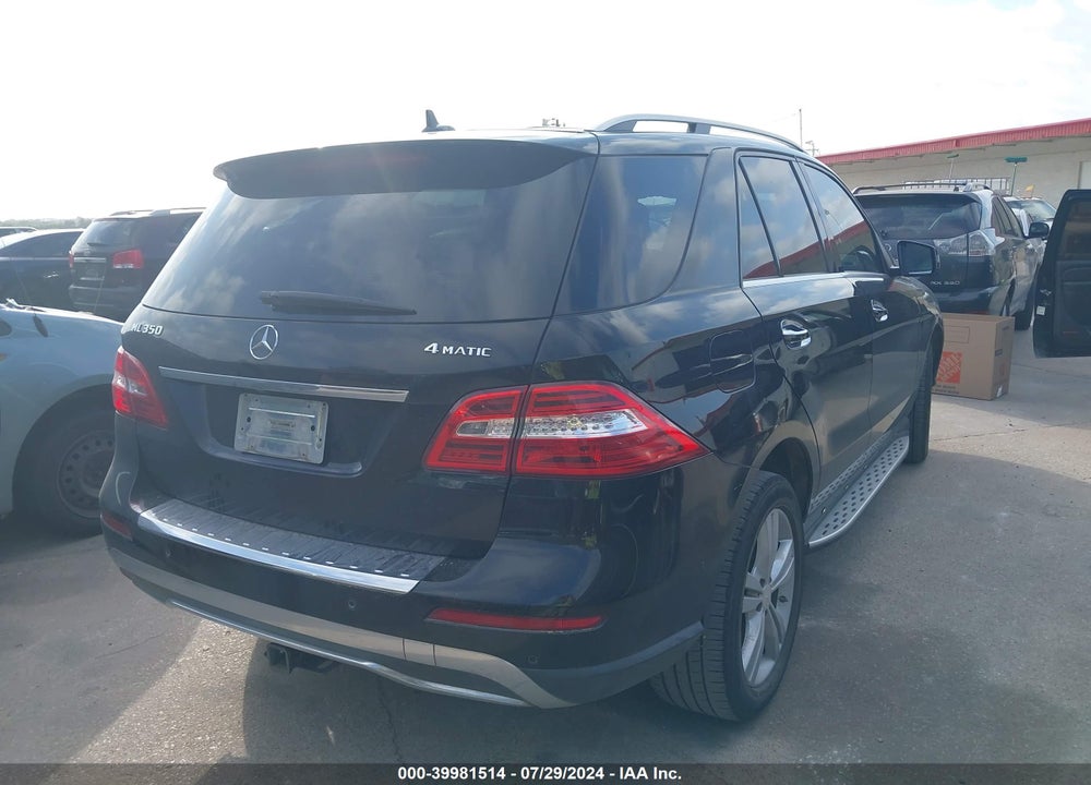 2013 MERCEDES-BENZ ML 350 4MATIC VIN: 4JGDA5HB0DA233650