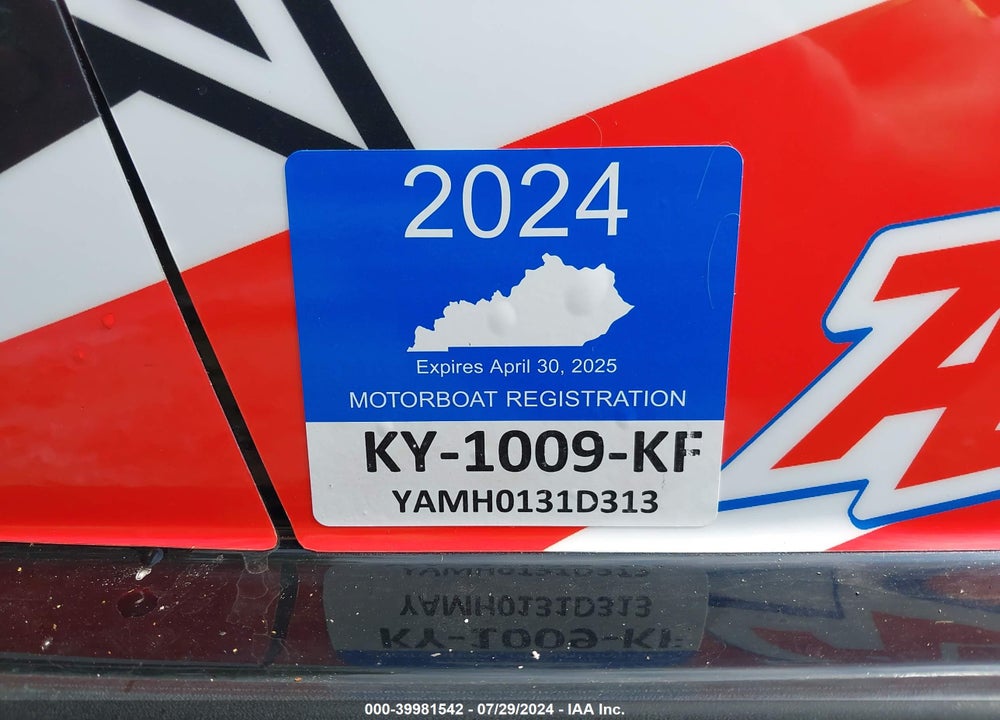 2013 YAMAHA SUPERJET VIN: YAMH0131D313