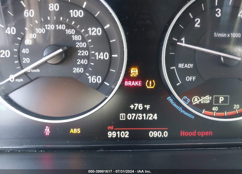 2016 BMW 320I VIN: WBA8E1G52GNU11227
