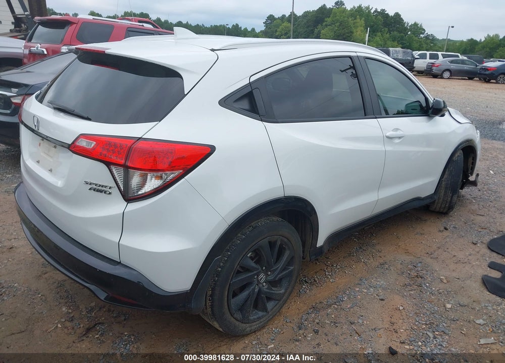 2021 HONDA HR-V AWD SPORT VIN: 3CZRU6H11MM755537