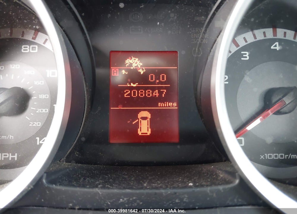 2008 MITSUBISHI LANCER GTS VIN: JA3AU86U38U027293