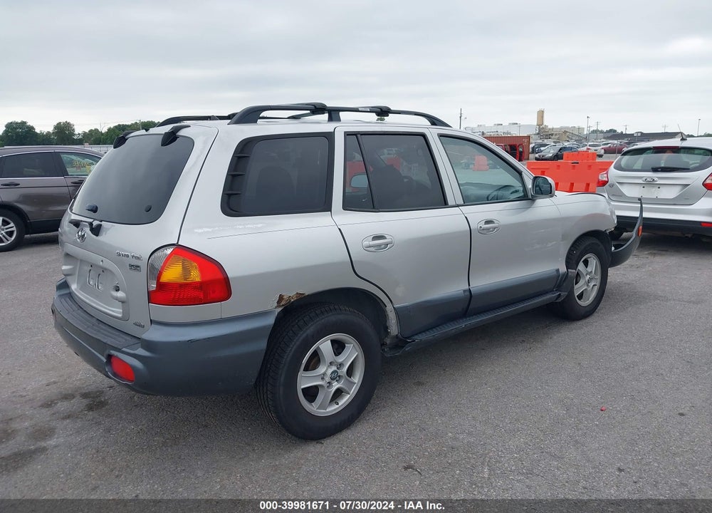 2004 HYUNDAI SANTA FE GLS/LX VIN: KM8SC73E04U822405