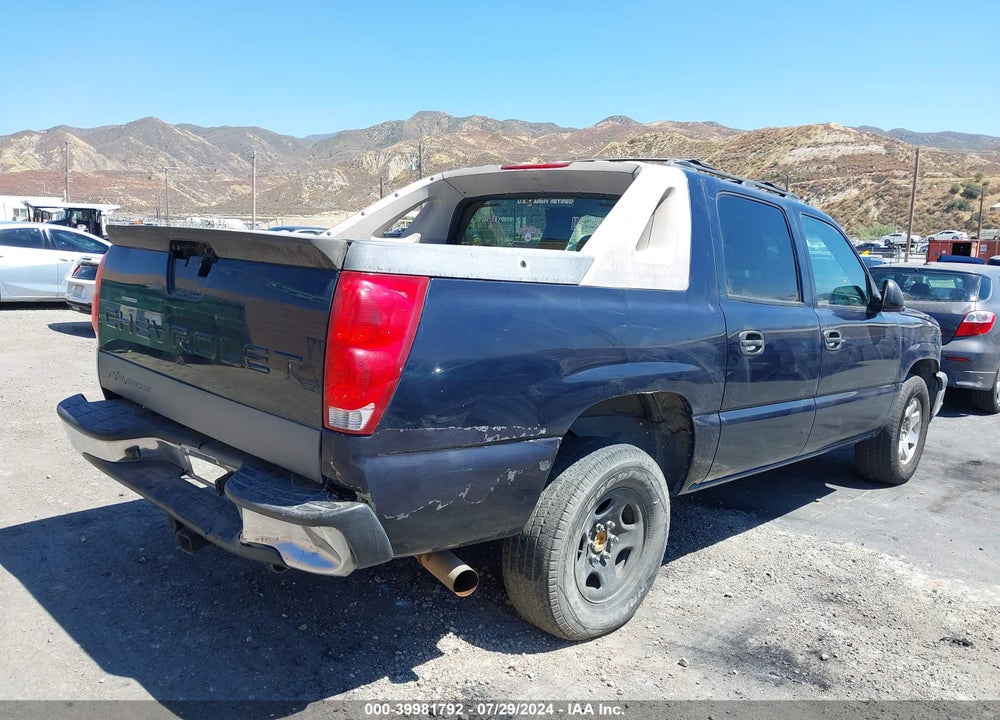 2006 CHEVROLET AVALANCHE 1500 LS VIN: 3GNEC12Z96G243252