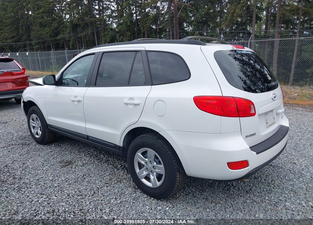 2009 HYUNDAI SANTA FE GLS VIN: 5NMSG73D39H260868