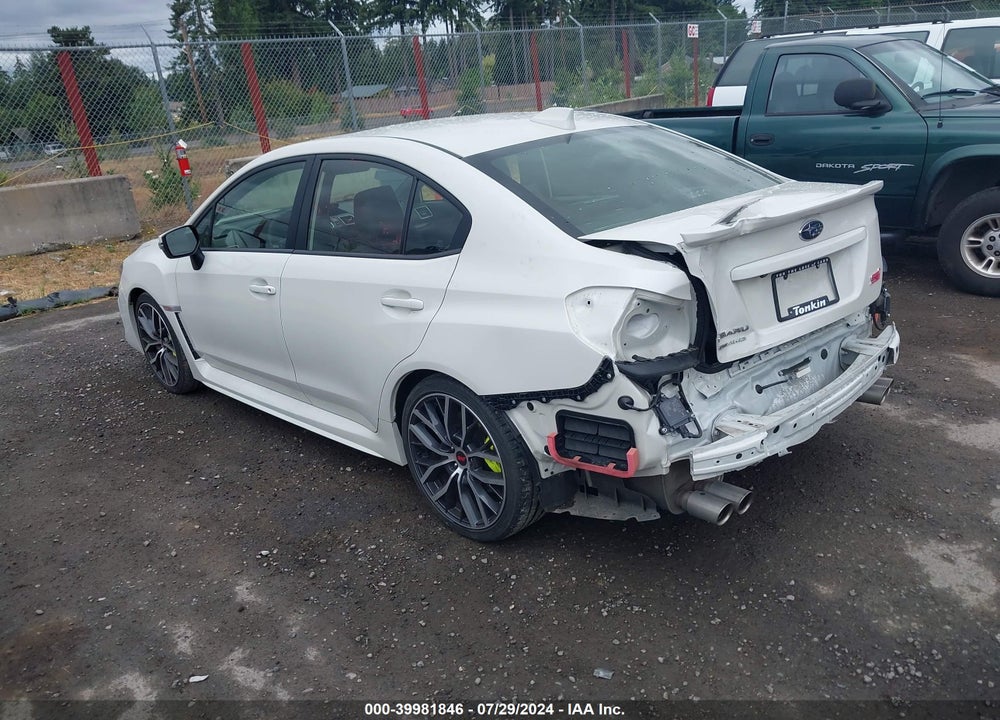 2021 SUBARU WRX STI LIMITED VIN: JF1VA2T6XM9802660