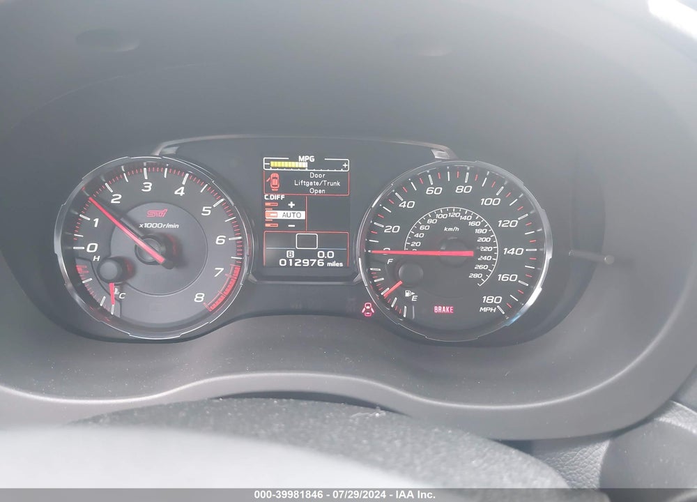 2021 SUBARU WRX STI LIMITED VIN: JF1VA2T6XM9802660