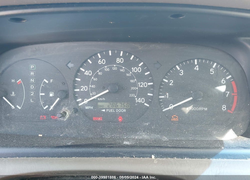 2001 TOYOTA CAMRY CE/LE/XLE VIN: 4T1BG22K51U806548