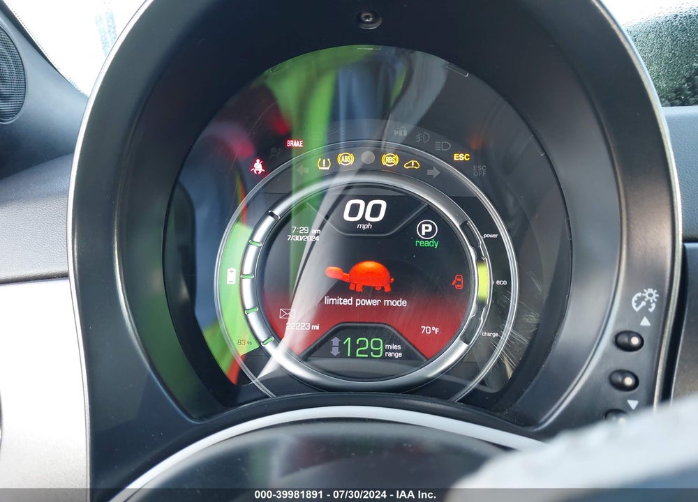 2018 FIAT 500E BATTERY ELECTRIC VIN: 3C3CFFGE4JT377486