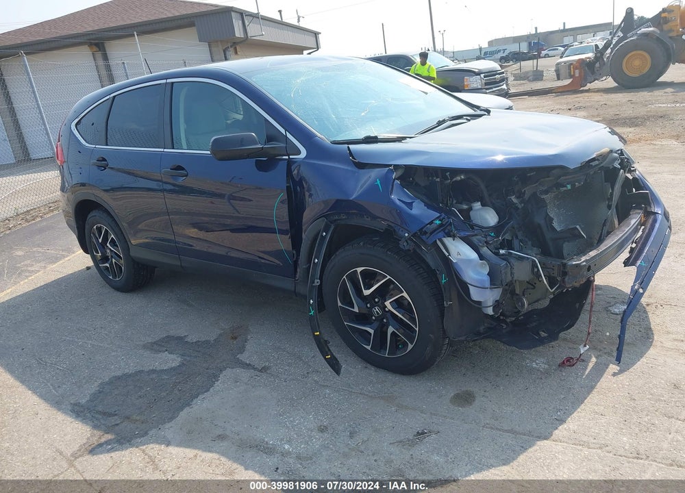 2016 HONDA CR-V SE VIN: 5J6RM4H45GL063706