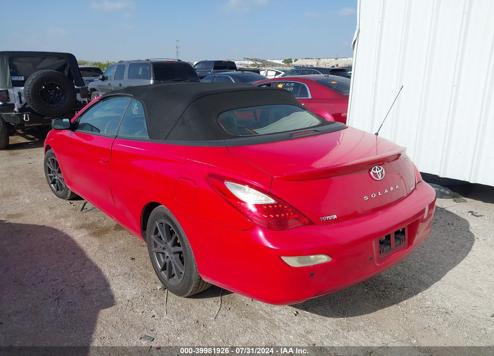 2007 TOYOTA CAMRY SOLARA SLE VIN: 4T1FA38P57U113824