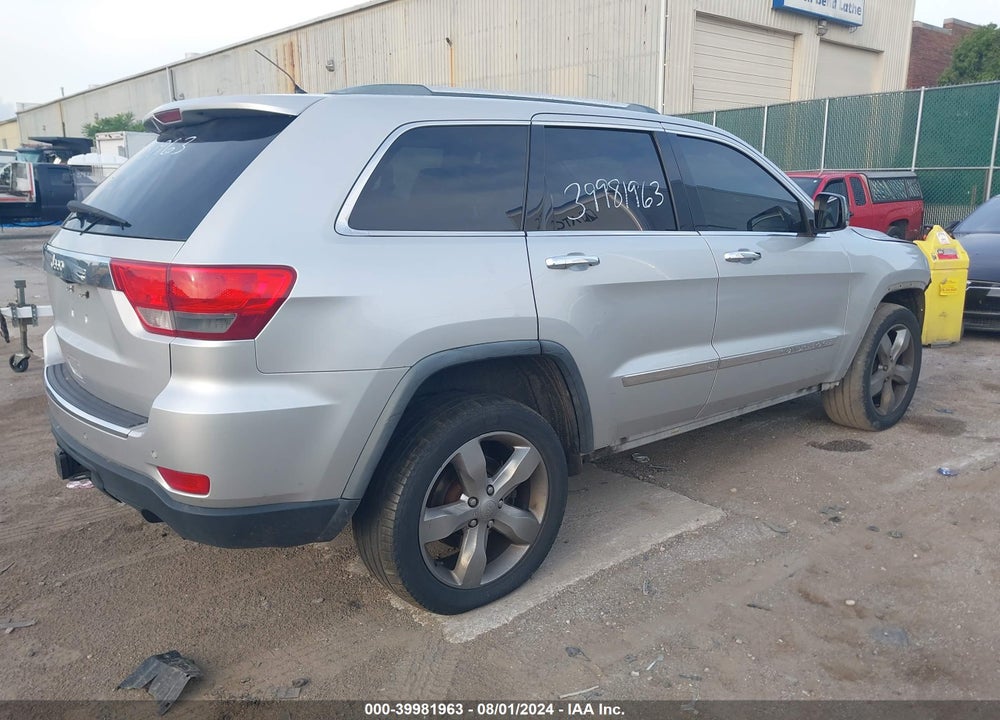 2012 JEEP GRAND CHEROKEE OVERLAND VIN: 1C4RJFCT8CC149921