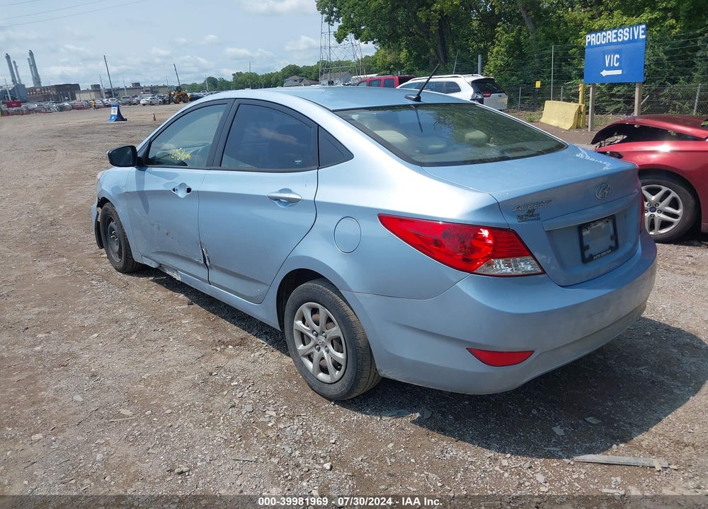 2013 HYUNDAI ACCENT GLS VIN: KMHCT4AEXDU553688