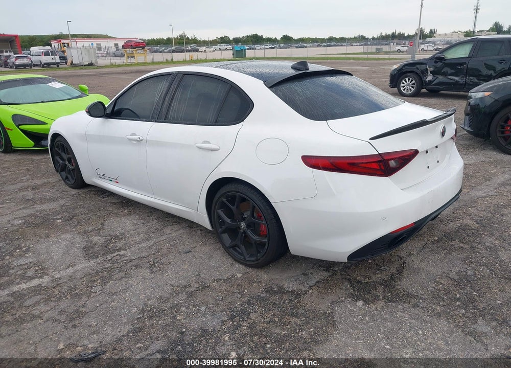 2019 ALFA ROMEO GIULIA SPORT RWD VIN: ZARFAMAN4K7612193