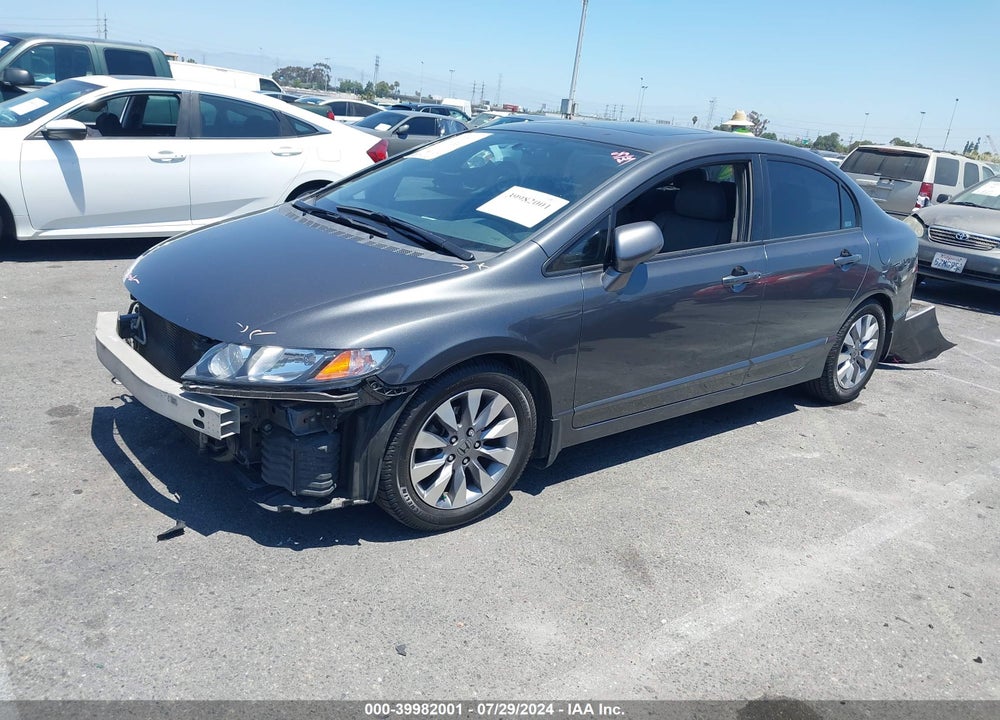 2009 HONDA CIVIC EX-L VIN: 2HGFA169X9H347641