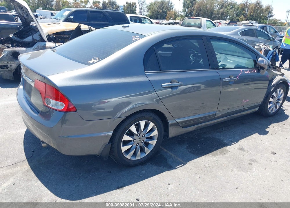 2009 HONDA CIVIC EX-L VIN: 2HGFA169X9H347641