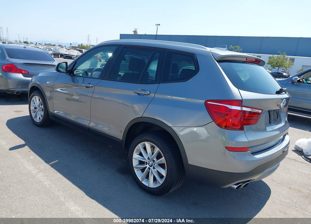 2016 BMW X3 VIN: 5UXWX9C59G0D70702