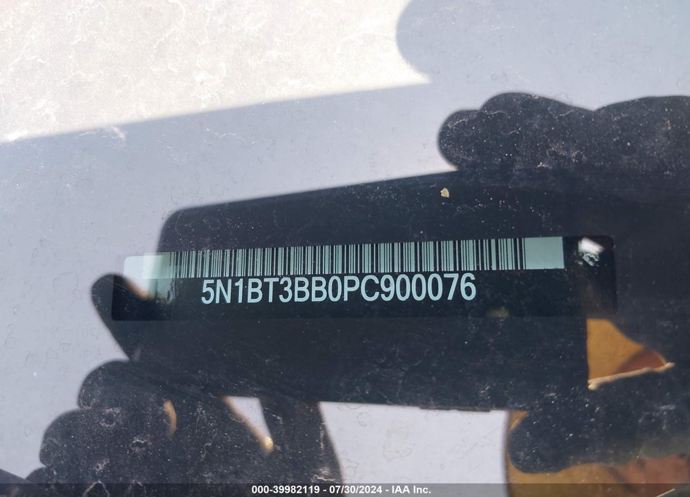 2023 NISSAN ROGUE SV INTELLIGENT AWD VIN: 5N1BT3BB0PC900076
