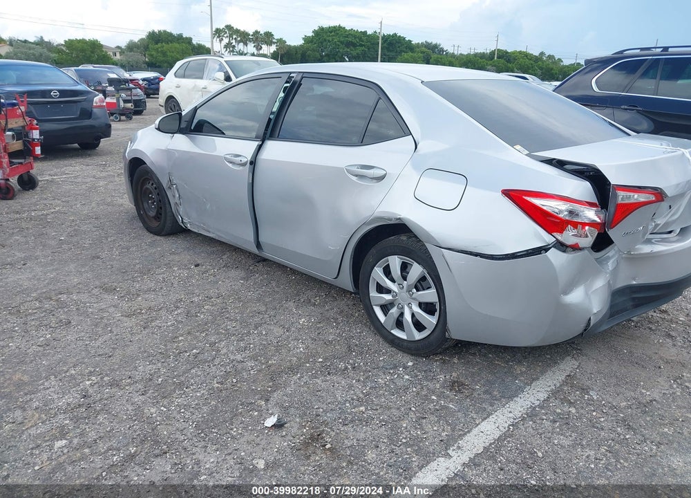 2015 TOYOTA COROLLA VIN: 2T1BURHE5FC385667