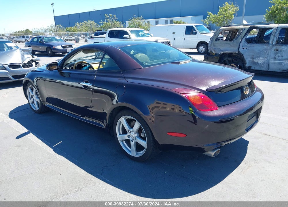 2002 LEXUS SC 430 VIN: JTHFN48Y520025961