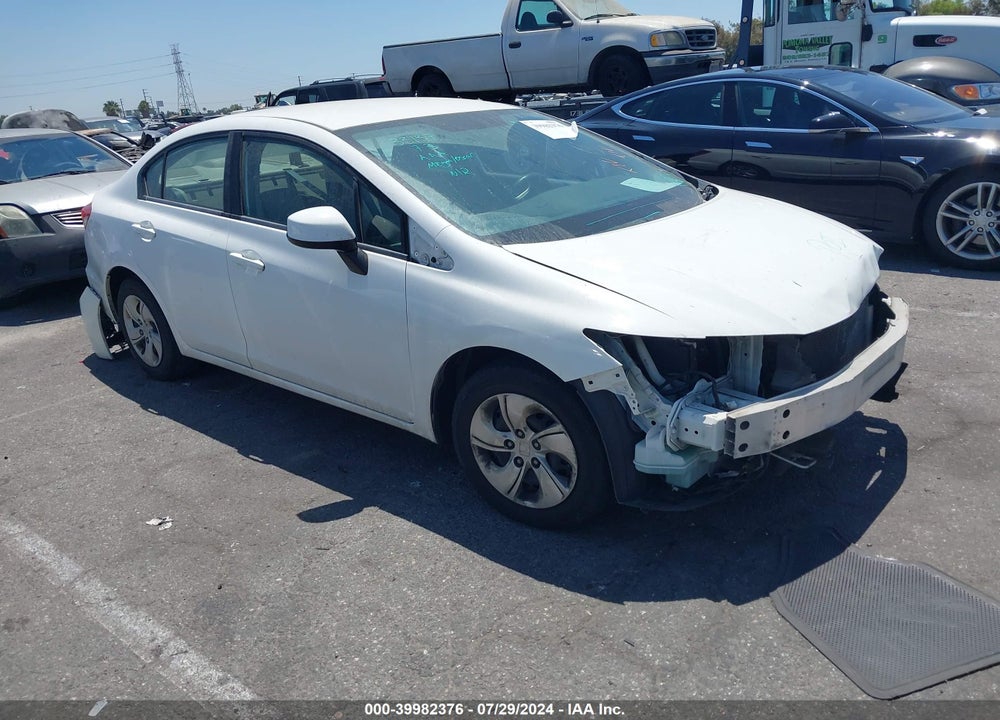 2013 HONDA CIVIC LX VIN: 19XFB2F5XDE217734