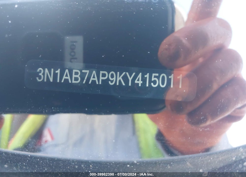 2019 NISSAN SENTRA S VIN: 3N1AB7AP9KY415011