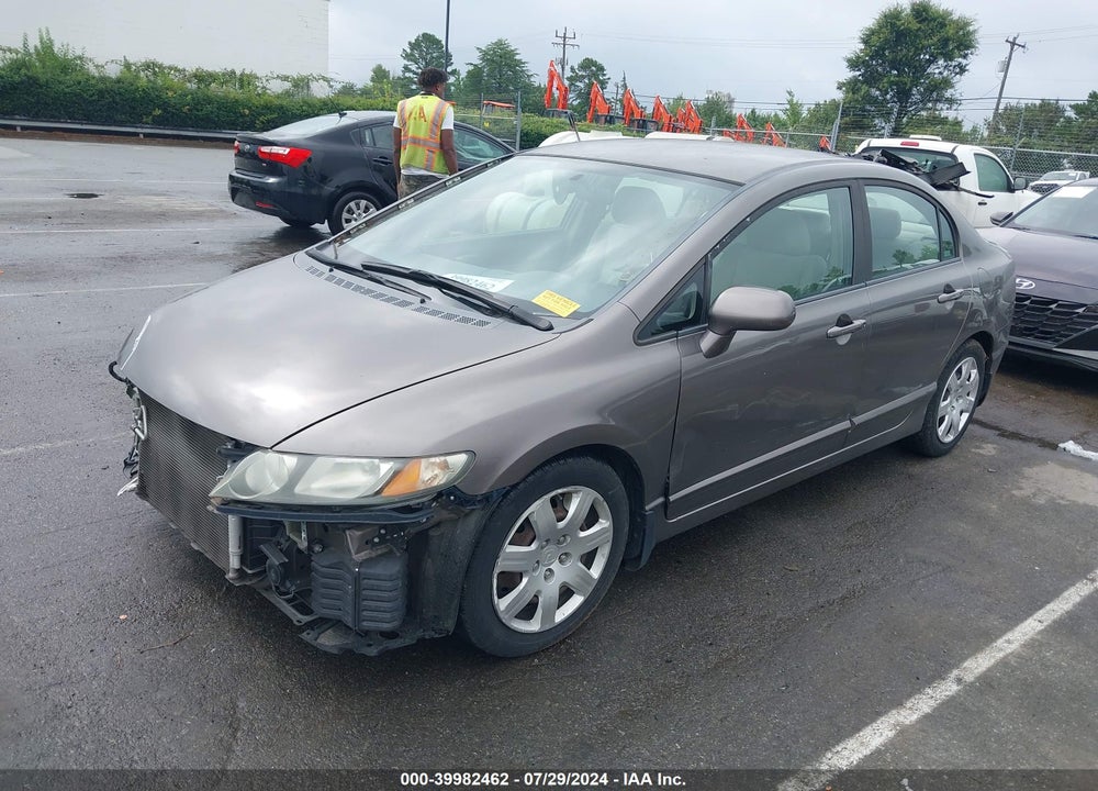 2009 HONDA CIVIC LX VIN: 1HGFA16509L025672