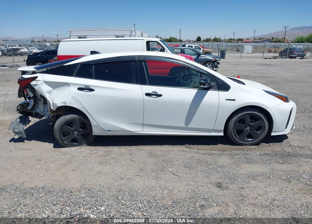 2022 TOYOTA PRIUS NIGHTSHADE EDITION VIN: JTDKAMFU6N3160980