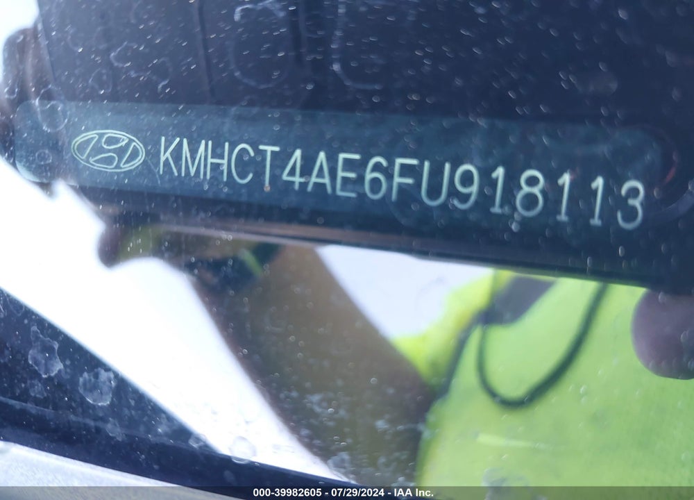 2015 HYUNDAI ACCENT VIN: KMHCT4AE6FU918113