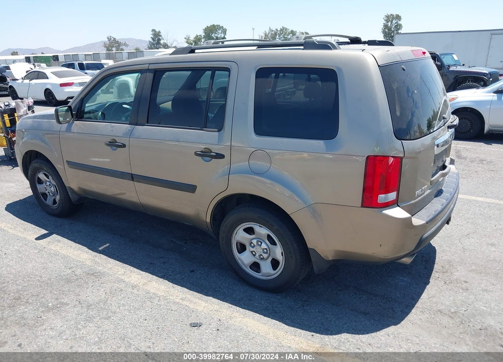 2009 HONDA PILOT LX VIN: 5FNYF48229B042442