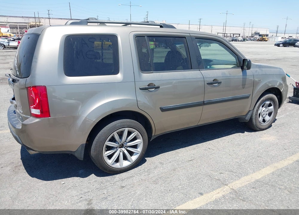 2009 HONDA PILOT LX VIN: 5FNYF48229B042442