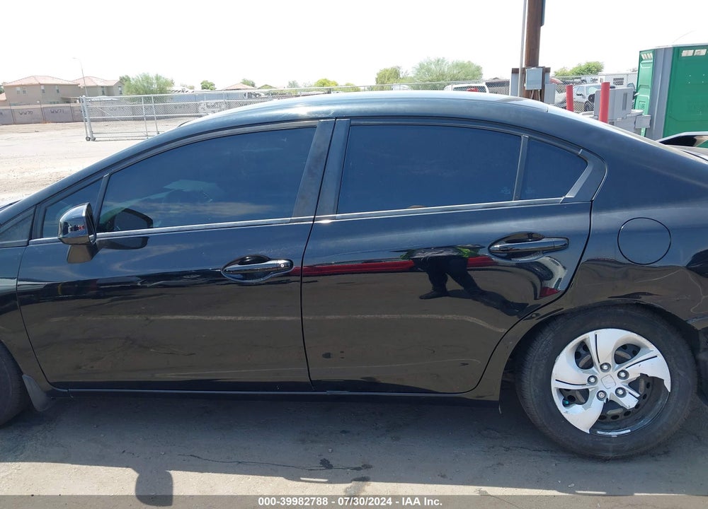 2013 HONDA CIVIC LX VIN: 19XFB2F50DE089326