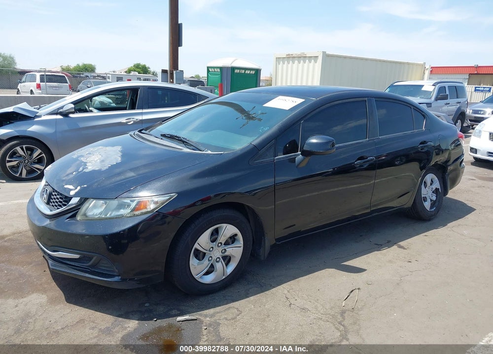 2013 HONDA CIVIC LX VIN: 19XFB2F50DE089326