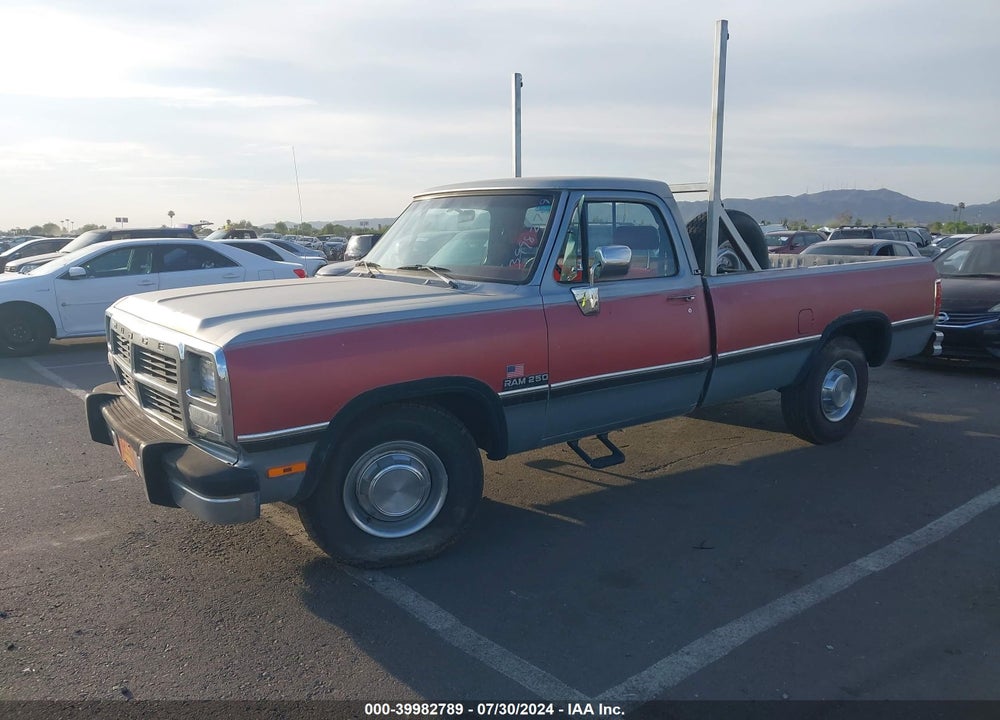 1991 DODGE D-SERIES D200/D250 VIN: 1B7KE26C1MS360041