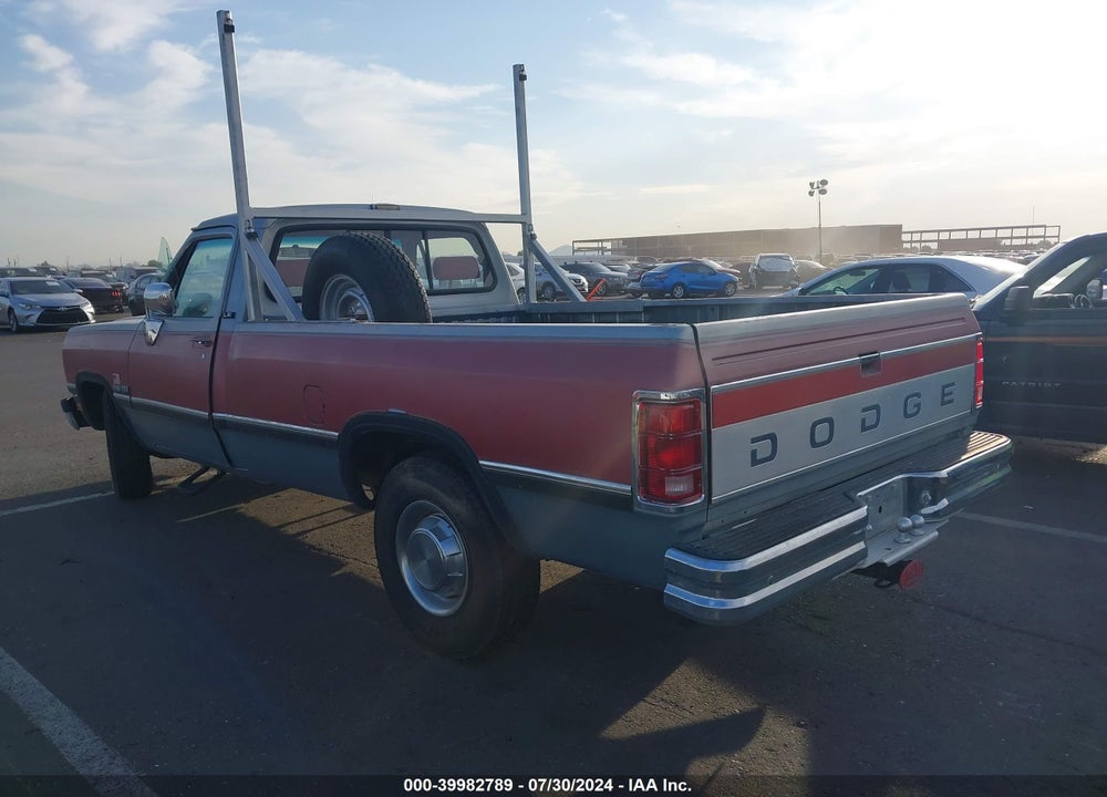 1991 DODGE D-SERIES D200/D250 VIN: 1B7KE26C1MS360041