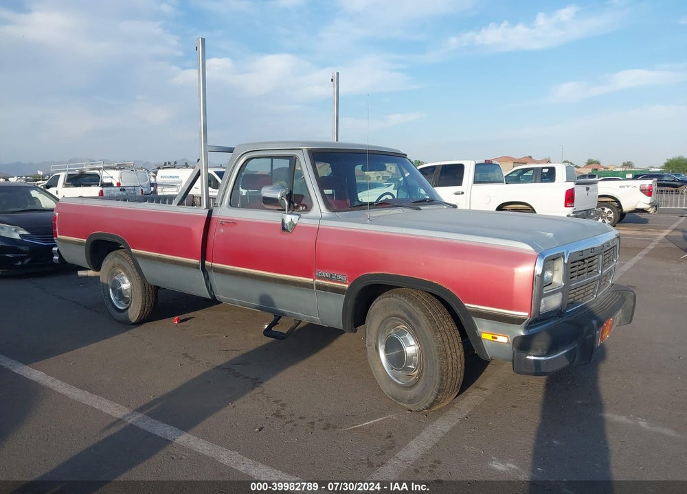 1991 DODGE D-SERIES D200/D250 VIN: 1B7KE26C1MS360041