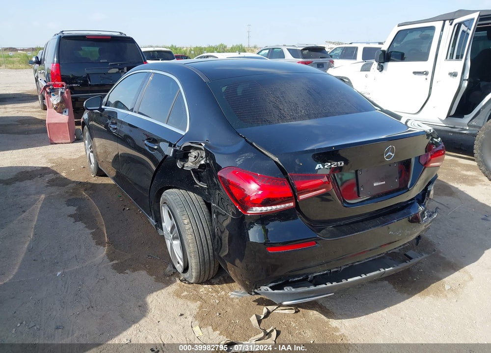 2020 MERCEDES-BENZ A 220 VIN: W1K3G4EB4LJ205416