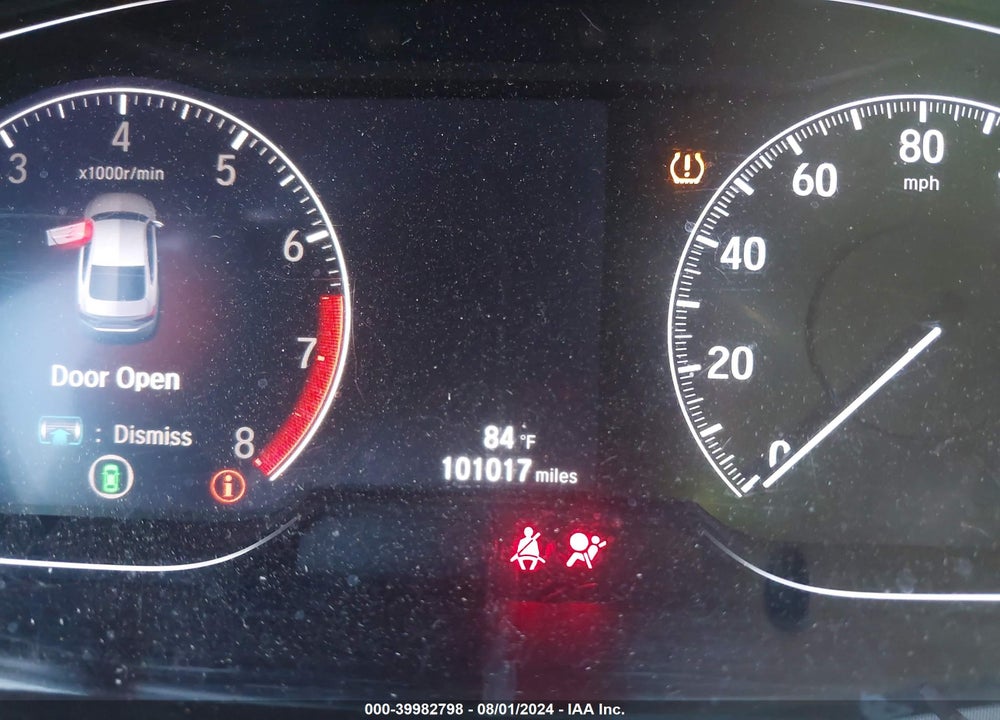 2019 HONDA ACCORD SPORT VIN: 1HGCV1E39KA076337