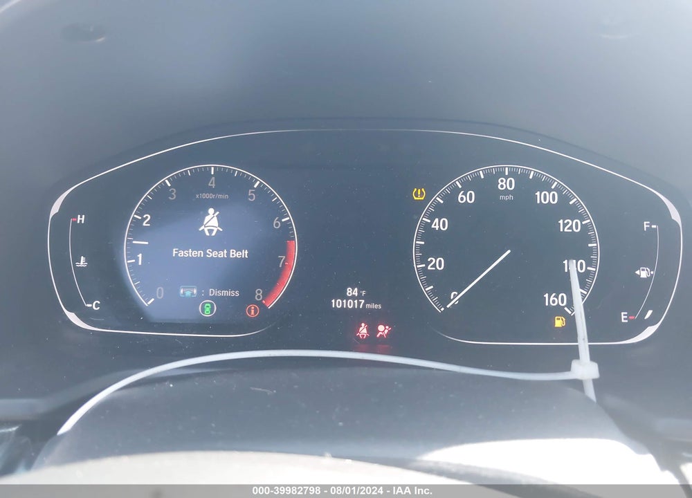 2019 HONDA ACCORD SPORT VIN: 1HGCV1E39KA076337