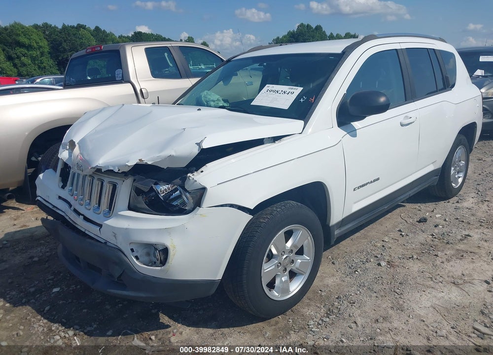 2014 JEEP COMPASS SPORT VIN: 1C4NJCBA3ED843801