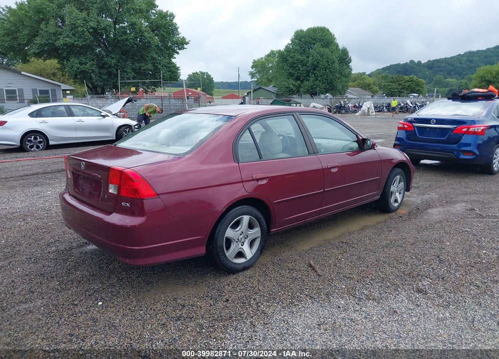 2004 HONDA CIVIC EX VIN: 2HGES26764H626915