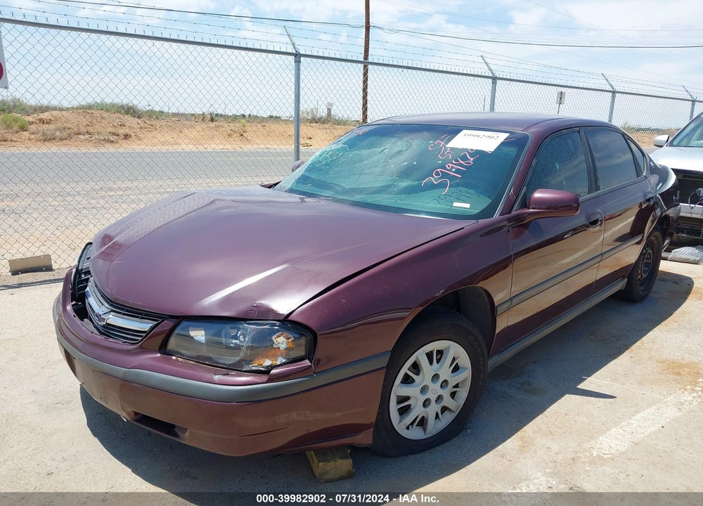 2003 CHEVROLET IMPALA VIN: 2G1WF52E939177101