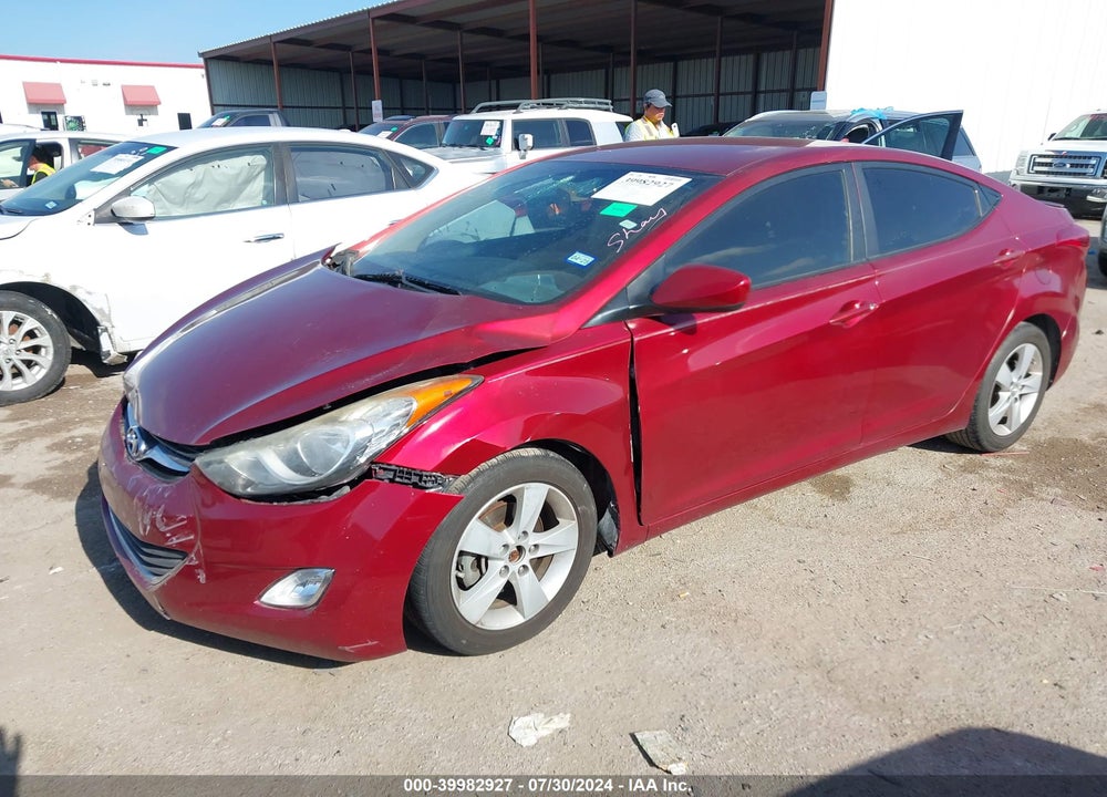 2013 HYUNDAI ELANTRA GLS VIN: 5NPDH4AE5DH316692
